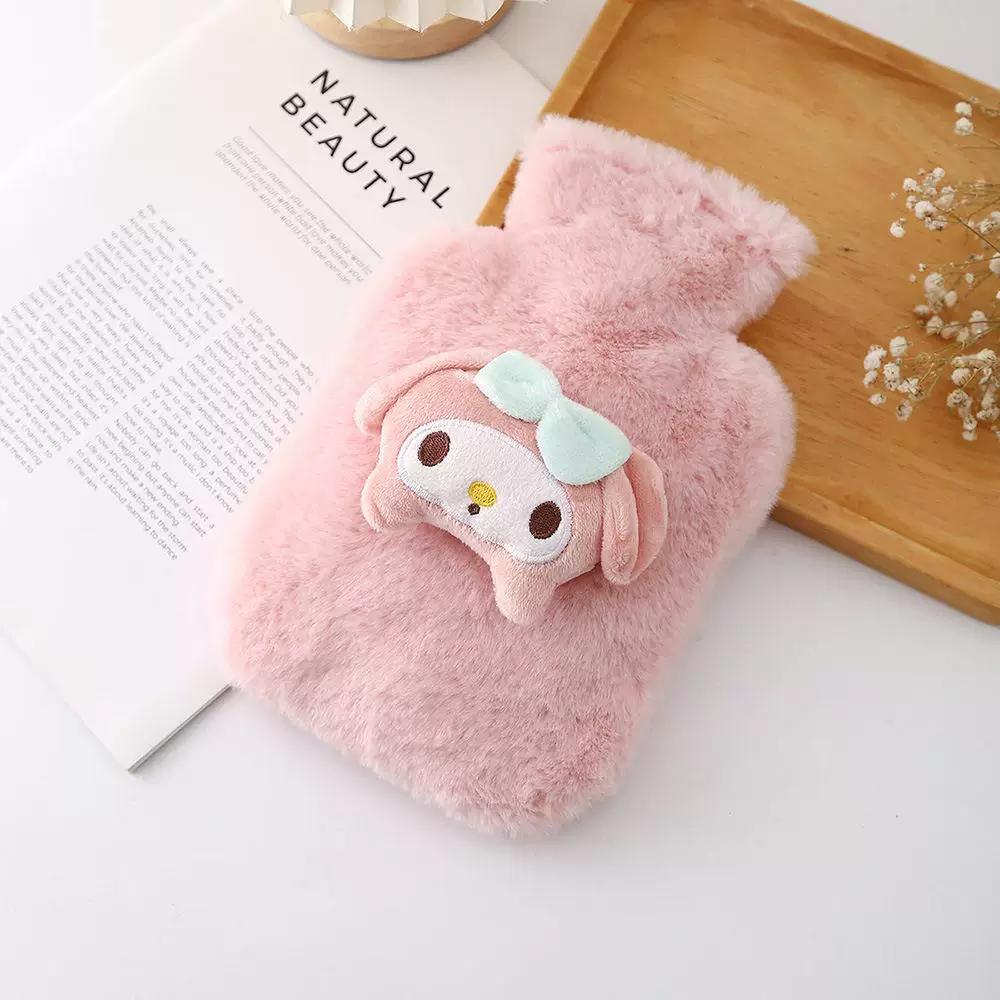 Cartoon Hot Water Bottle, Water-Filled, Plush, Cute, Thickened, Portable, Explosion-Proof, New Model for Students to Keep Warm, Hand Warmer