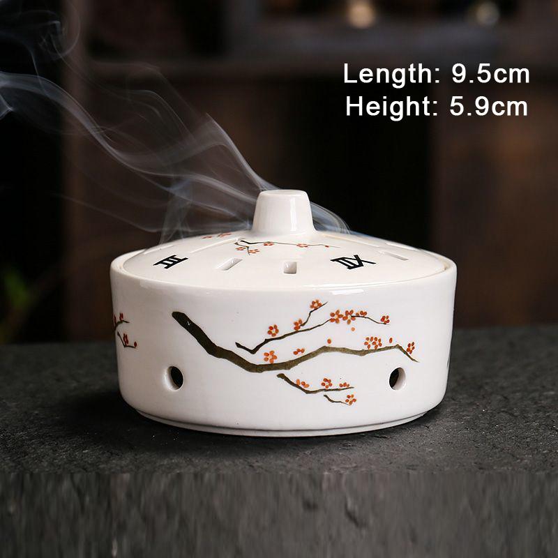 Persimmon Shaped Incense Burner, Ceramic Aromatherapy Burner, Small Incense Insertion, Home Indoor Tea Room Decoration, 1Pc