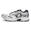 Mizuno Speed 2K Retro Leather Durable Breathable Shock Absorbing Low Top Running Shoes Unisex Sneaker White Silver Black D1GH222909
