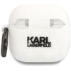 Etui Karl Lagerfeld 3D Silicone Nft Do   Airpods 4 Biały
