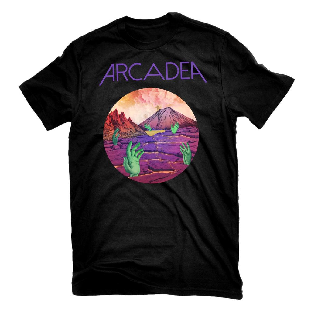Arcadea The Exodus of Gravity Vintage Graphic Tee Cotton Round Neck Casual Regular Fit Unisex Tshirt Summer Top