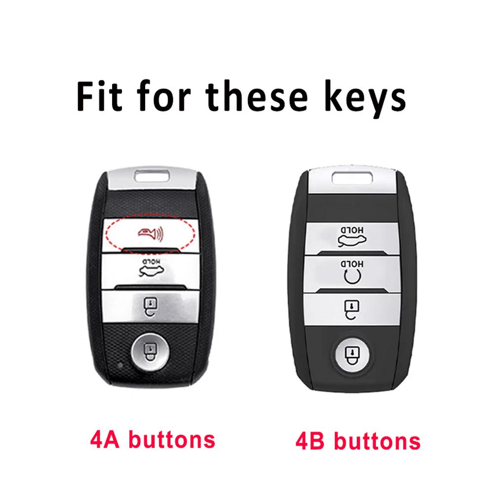 Leather Tpu Car Key Case Cover For Kia Sorento Sedona Picanto Soul Rio5 Ceed Sportage Cerato Optima K2 K3 K4 K5 Rio Shell Fob
