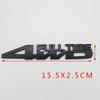 AAAW1 3D Metal 4WD FULL TIME Side Fender Emblem Rear Trunk Boot Badge Sticker Decals For Jeep Honda Ford Toyota Land Cruiser