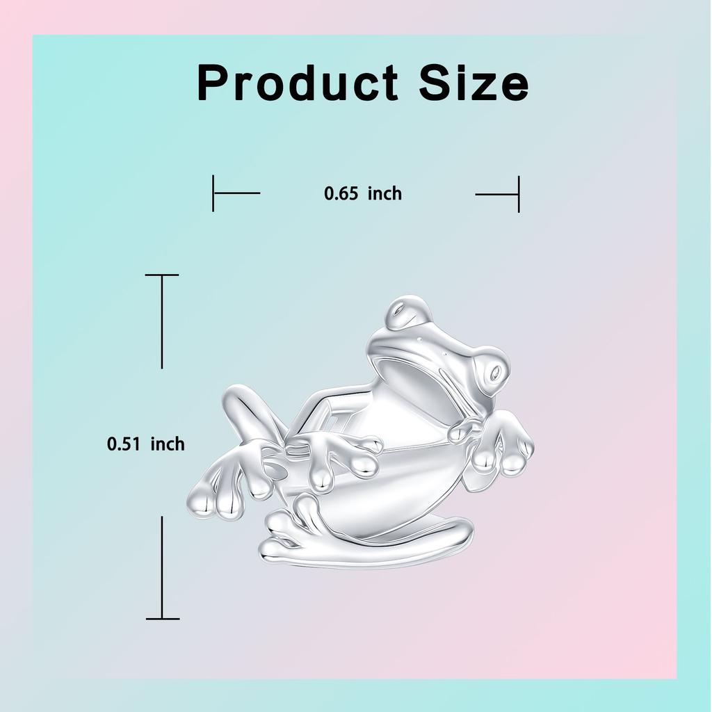 copper Minimalist Playful Cute copper Frog Bead Charms Charm Compatible With Authentic Charm Bracelets Women Do It Yourself Jewellery Gift