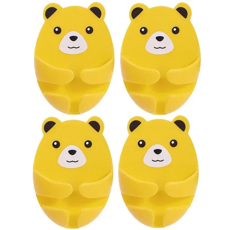 4/1Pcs Couples Keychains With Wall Support Thread Winder Shelves Organizers Storage Hook Original Metal Airsoft Gun No Punching