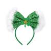 StPatricks Day HairHoop for Irish National Day Celebration Glittering Powder Headband for Theme Party Festival Gathering