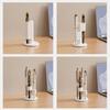 Portable ABS Pen Holder 4-slot Rotating Household Toothbrush Holder Desktop Pen Rack Students