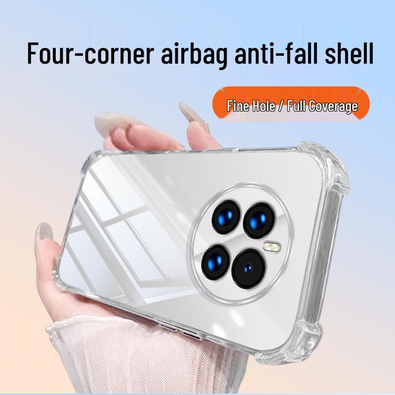 Compatible Huawei Mate50 Transparent Case: Mate50 Pro/RS with Airbag Corners Huawei Mate50 прозрачный