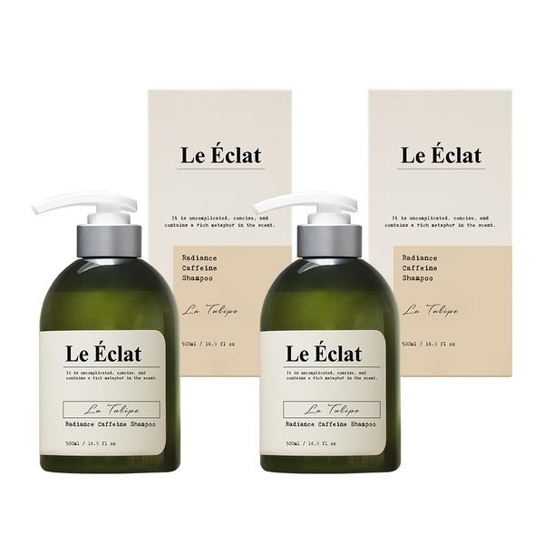 Le Eclat Radiance Caffeine Shampoo La Tulipe 500ml x 2_B