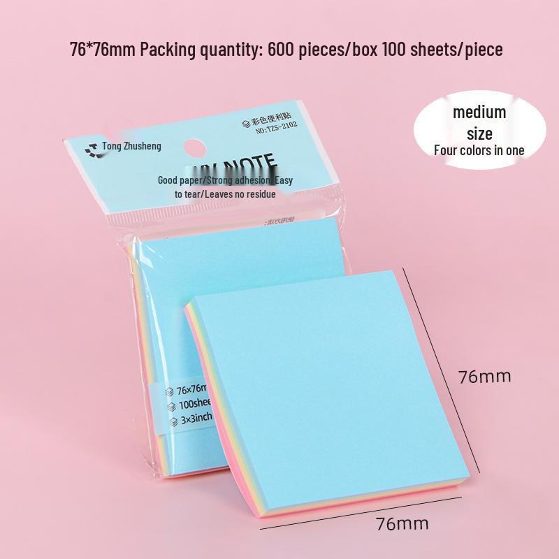 Heart-Shaped Colorful Sticky Notes for Students - Creative Index Memo Pads