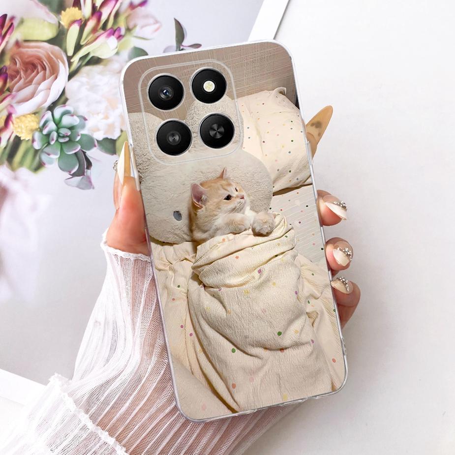 For Honor 400 Smart 5G Case LGN-NX1 Luxury Flowers Butterfly Painted Cover Silicone Case For Honor X7d X 7d HonorX7d Soft Fundas
