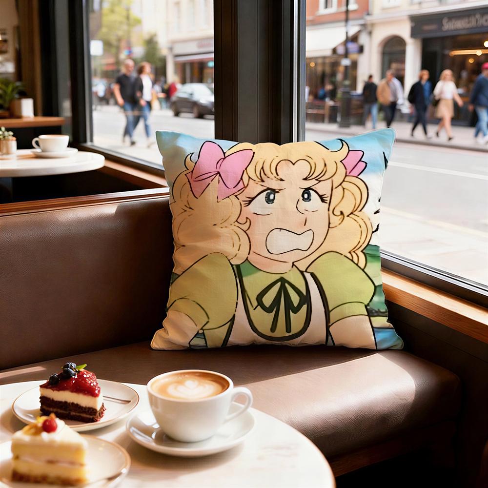 Anime Candy Candy Cushion Cover Decorative Cushions Covers Cover Sofa 50x50 Pillow 4 Piece 45x45 40x40 Pillowcase