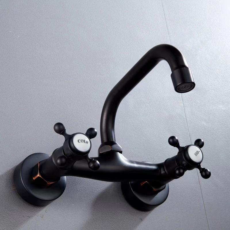 Wall Mounted Bathroom Basin Faucet Wall