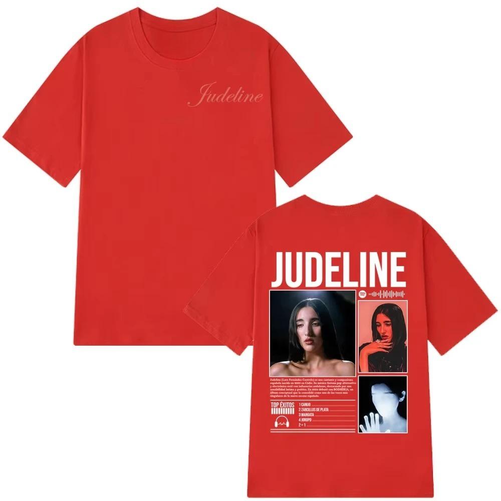 

Unisex Women Fashion T-shirts Singer Judeline Album Tour 2026 Print Tees Summer Short-sleeved Cotton Aesthetic Male Trend T-shirts 4XL
