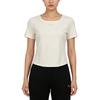 Puma Ess Knitted Square Neck Solid Color Simple Pullover Short Sleeve T-Shirt Women Tops 639815-87