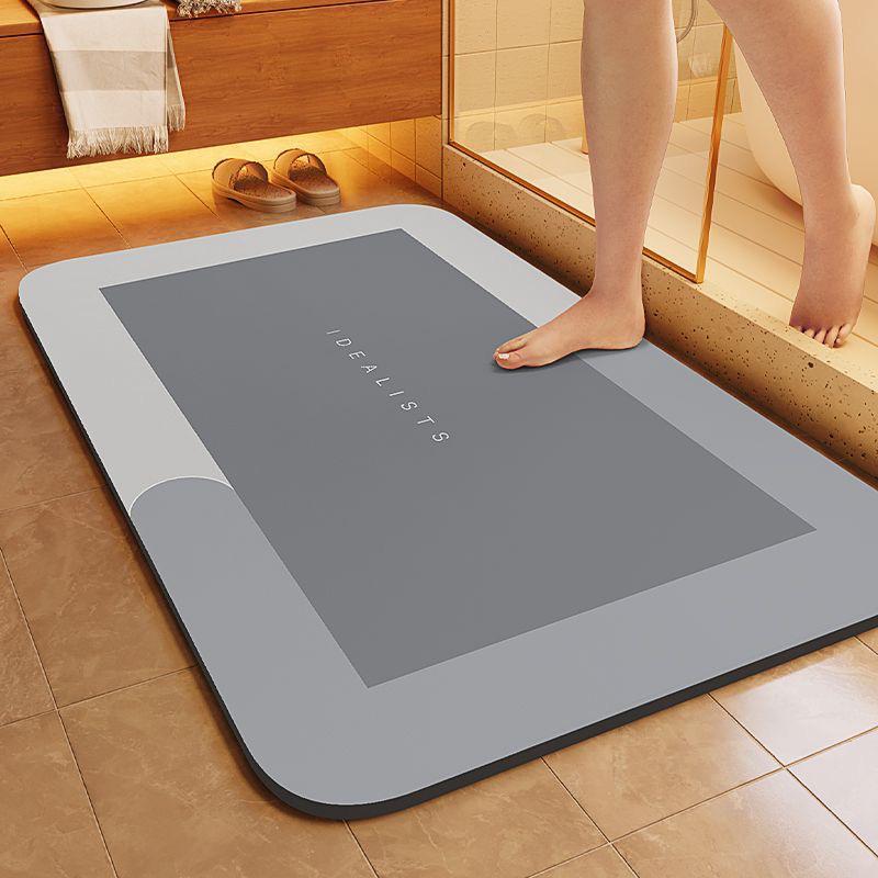 Minimalist Non-Slip Diatomaceous Earth Bath Mat - Absorbent Bathroom or Entrance Doormat