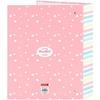 Ordner - Blackfit8 - Folio 4 Ringe - Bequem - Vielseitig - Farbe rosa