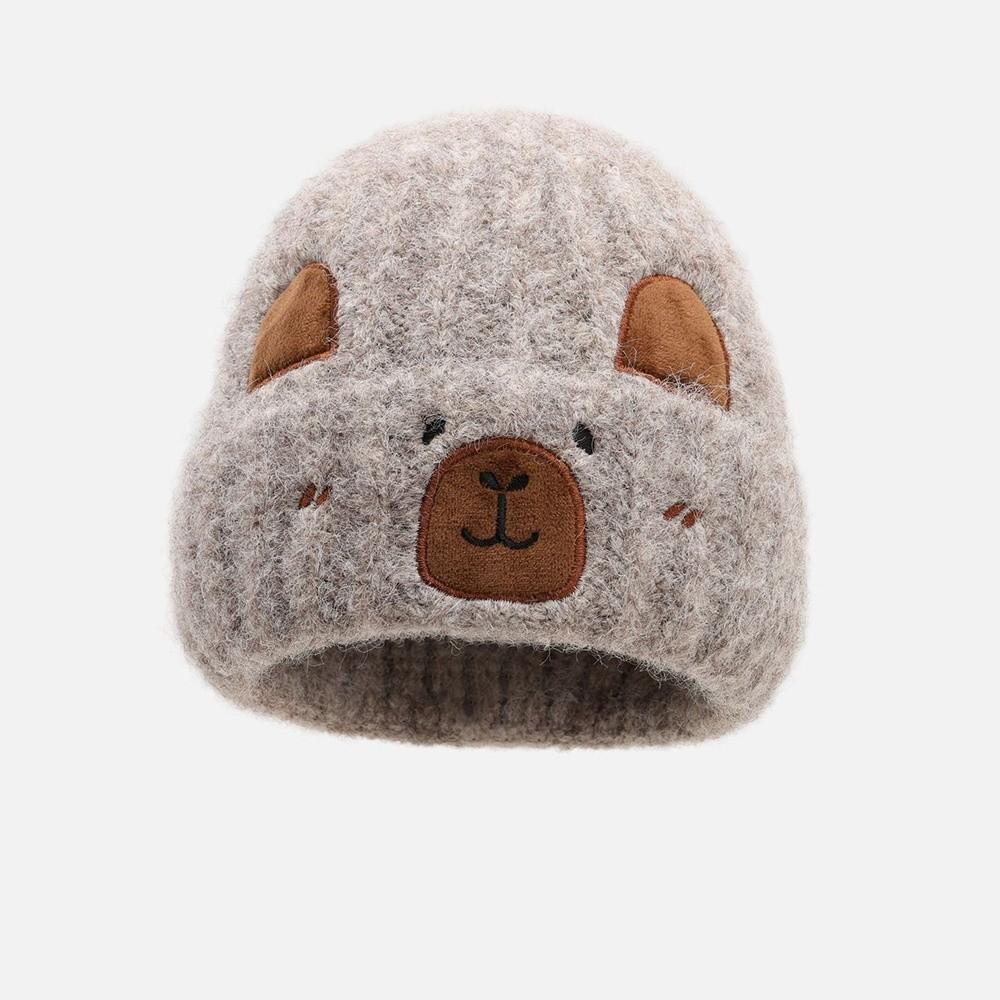 Fashion Soft Winter Beanie Hat Keep Warm Knit Wool Capybara Beanies Casual Warm Knit Hats for Men Women