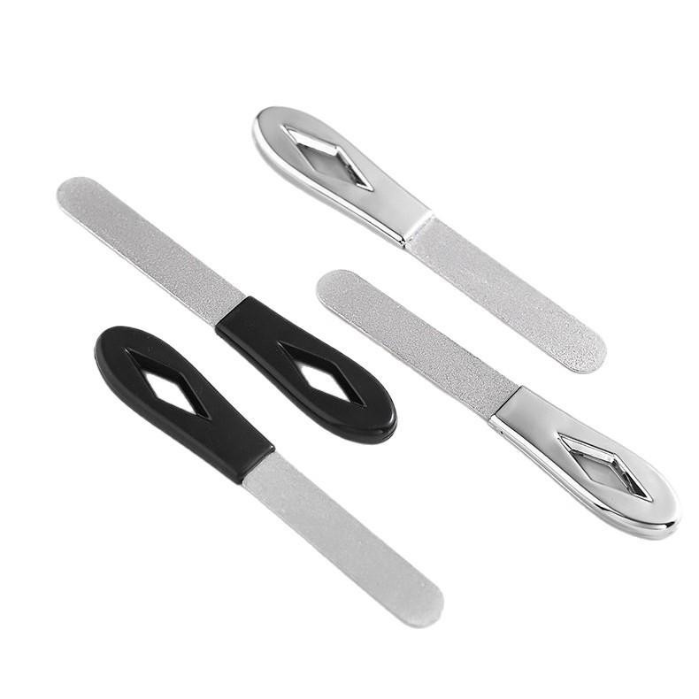 Double-Sided Stainless Steel Frosted Nail File for Thick Nails – Manicure & Pedicure Tool