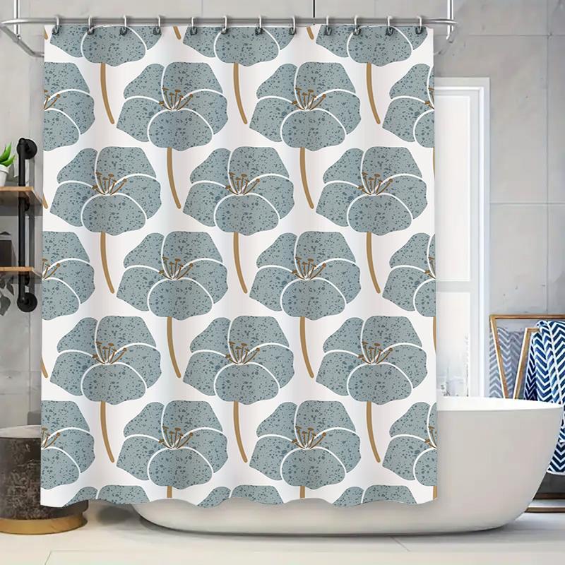 Farm Fresh Cow Print Shower Curtain: Rustic Brown White Abstract Bathroom Decor for Kids Room Country Style Home Decoration Perf