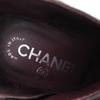 Great CHANEL Ankle boots black leather Women 36 G26164 Used