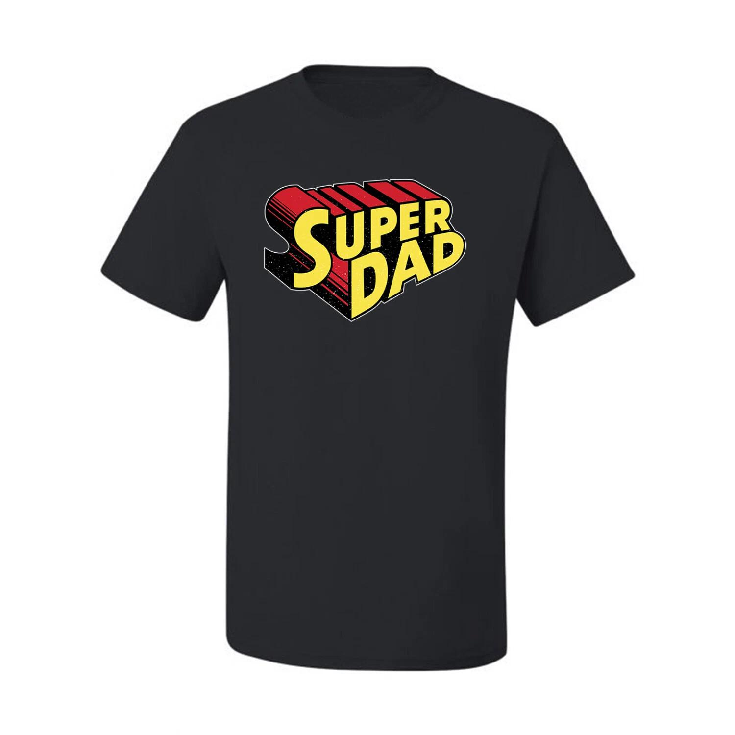 Super Dad Best Dad Fathers Day Men Graphic T- Shirt L