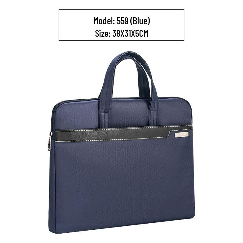 Handheld Waterproof Document Bag with Zipper - Large Capacity Office & Conference Bag for Computers & Documents