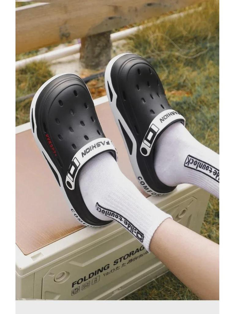 Men's EVA Thick-Soled Summer Sandals: 2024 Non-Slip Beach Shoes and Outdoor Slippers