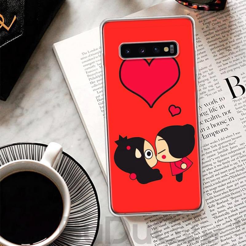 Cute Cartoon Pucca Garu Cover For Samsung Galaxy M12 M21 M30S M31 M32 Phone Case M51 M52 Note 20 Ultra 10 Plus 9 8 J4 J6 + J8 M1