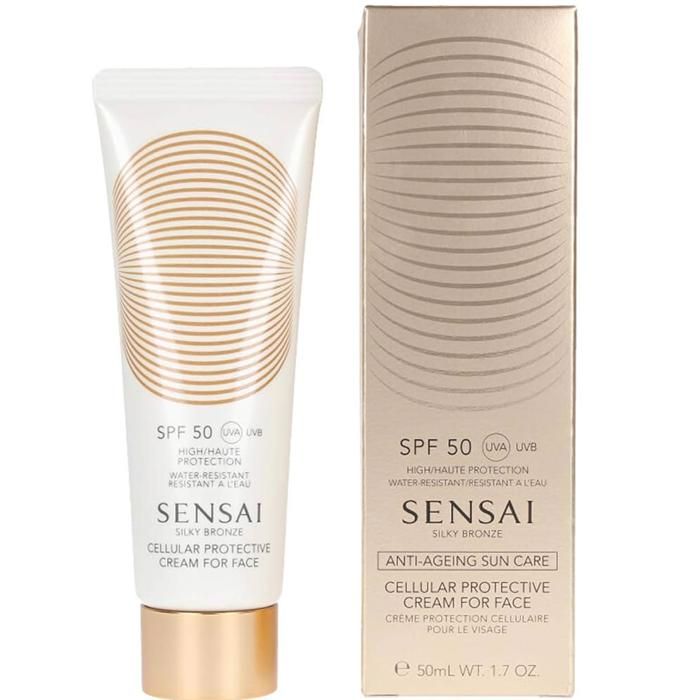 Kanebo Sensai Silky Bronze Crème Solaire Protectrice Pour le Visage 50+ 50ml