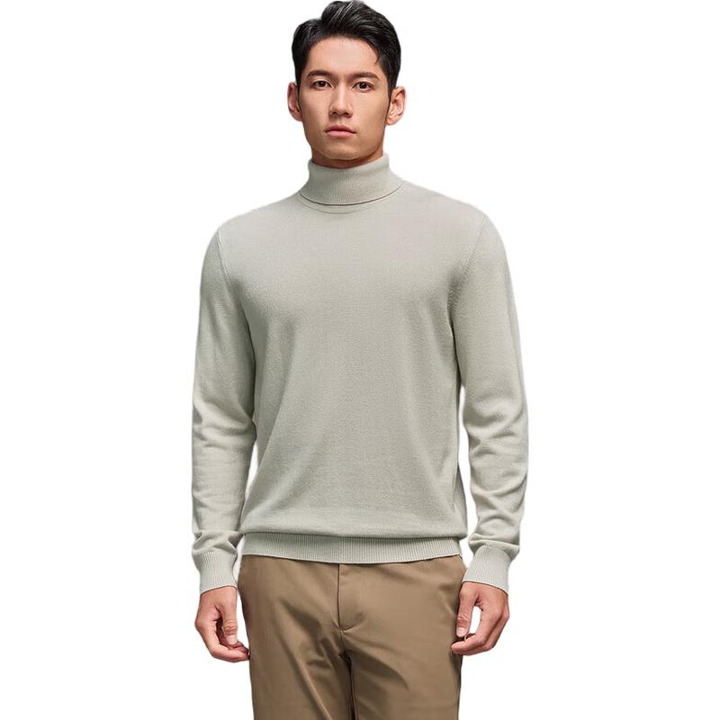 

Мужской классический свитер с длинным рукавом из чистой шерсти L