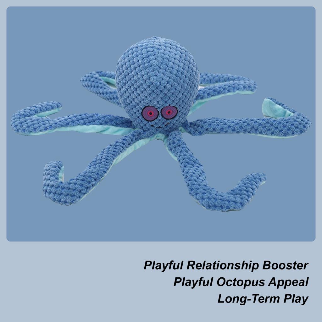 Quietschendes Hundespielzeug Plüsch Oktopus Form Interaktives Hundepuzzle Spielzeug Haustier Spielzeug Kauspielzeug Für Trainer Arbeitszimmer Schlafzimmer Wohnzimmer
