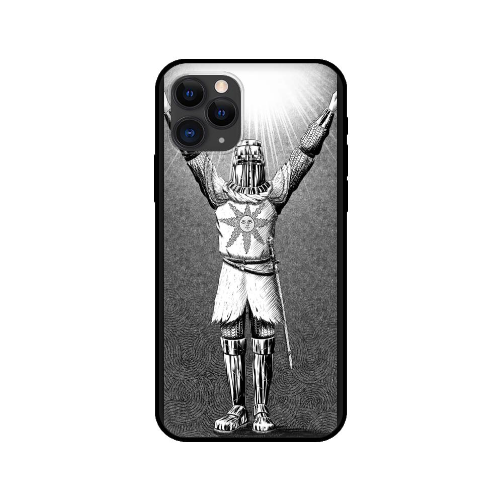 Black tpu case for iphone 5 5s se 2020 6 6s 7 8 plus x 10 XR XS 11 12 mini pro MAX back cover Praise the Sun Dark Souls