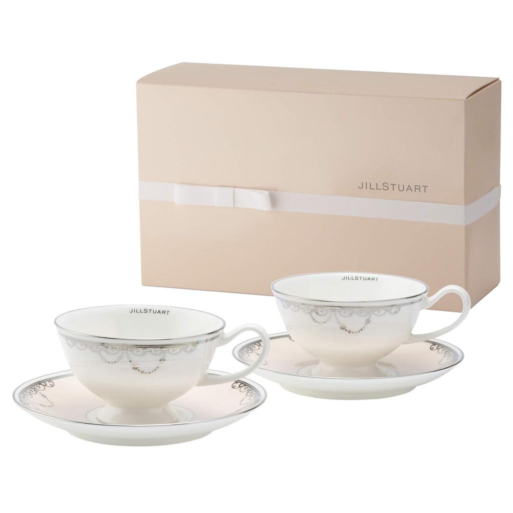 JILL STUART Cup and Saucer Set, 200cc, for Tea and Coffee, Made In Japan, 51852-23116