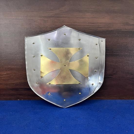 

60,96 см Средневековый рыцарь Крестоносец Щит Крест ЛАРП Реконструкция Косплей Функциональный рыцарский боевой щит Ручной работы Лучший подарок