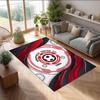 Sheffield United Fußball Druck Kristall Samt Teppich, Bequemer Wasserabsorbierender Rutschfester Innenboden Teppich