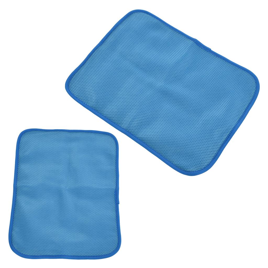 Mata chłodząca dla zwierząt Bezpieczna Nietoksyczna Wygodna Składana Podkładka Samochłodząca dla Kota Psa na Łóżko Sofę Samochód Niebieska