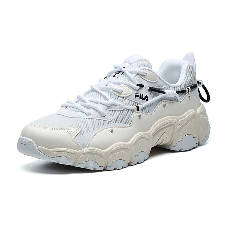 Fila Cat Claw MORDEN CHIC FMC Textile, Synthetic Leather, TPU Low Top Chunky Sneakers Men's Jet White F12M124144FFJ