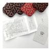 Inden-ya Kyosuke Original Gamaguchi Coin Case, Deer Leather, 6.5x8.5x3cm, Rabbit Motif, Black/Pink