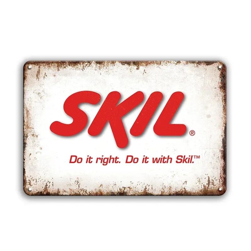 Retro Tool Stihl Brand Metal Sign Vintage Style Plate Plaque Great for Rustic Wall Decor Enhancement in Man Cave Home Garage