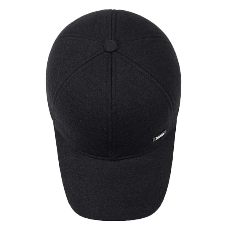 Herren Herbst Winter Wollmütze Kappe Mittelalterliche und Ältere Dicke Warme Ohrenschutz Baseballkappe