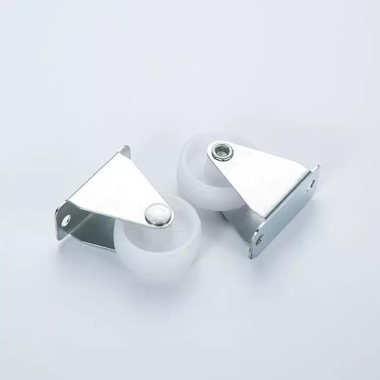 Directional White Furniture Caster: Plastic Fixed Wheel for Furniture Accessories