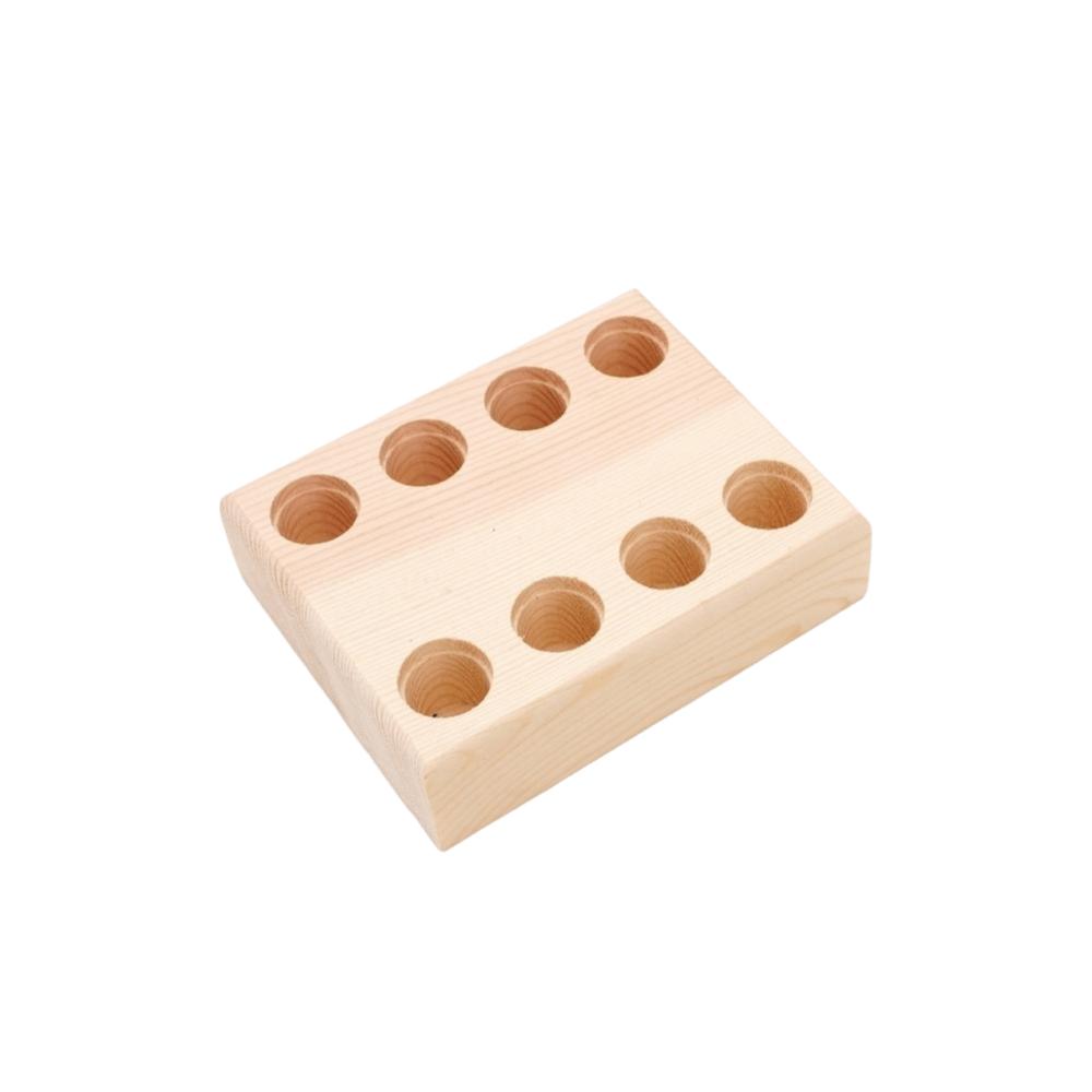 Wooden Tool Holder Non Slip Multi-slots Wood Stand Keep Neat Pliers Storage Holder Craft Tool