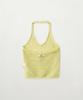 Seteo (W) Crochet Halterneck Knit Bustier Olive Green