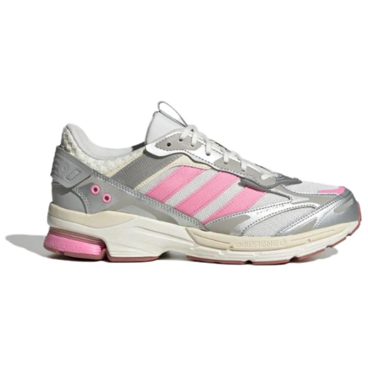 Adidas Spiritain 2000 Fabric Synthetic Leather Fashion Comfortable Non-Slip Wear-Resistant Low-Top Dad Shoes Unisex Sneakers Silver Pink JR4486