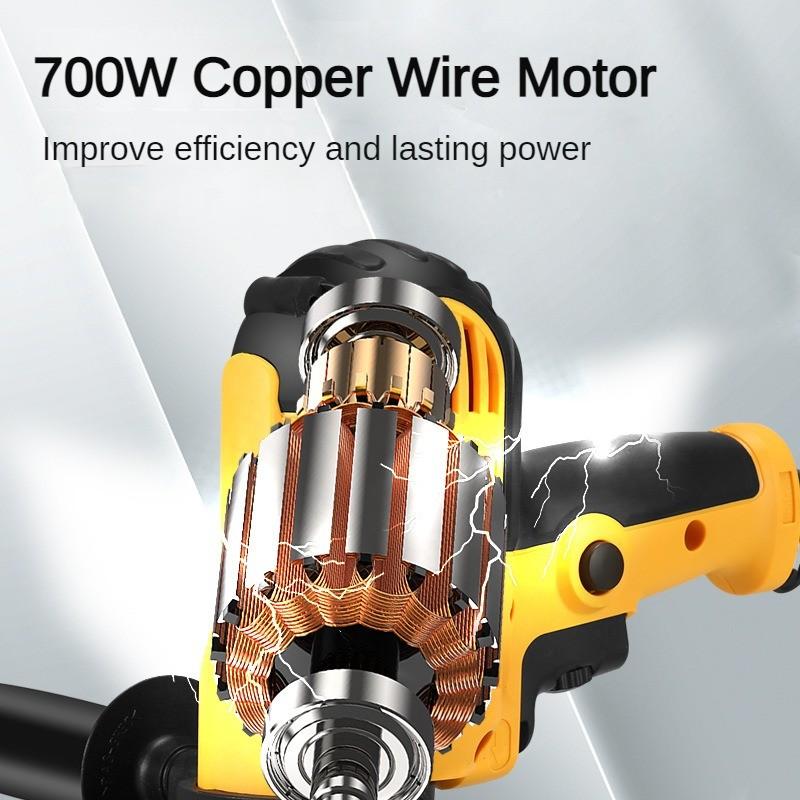 700W High Power Electric Car Polisher Adjustable Speed Handheld Polishing Machine Car Beauty Sealing Glaze Power Tool