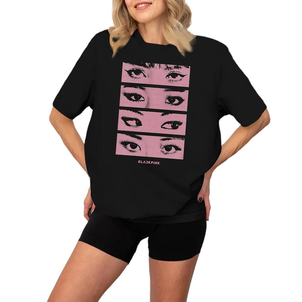 Damen Modisches Und Lässiges Langarm Bedrucktes Kurzarm-Oberteil