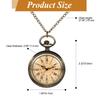 Antique Roman Pocket Watch with Analog Display and Waterproof Pocket Watch Pendant Necklace with Chain Perfect Gift for and Day Design - Birthdays,