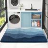 Dajiang Bathroom Mat, Non-Slip Foot Pad for Toilet, Absorbent Mat for Bathroom Entrance, 50x100cm