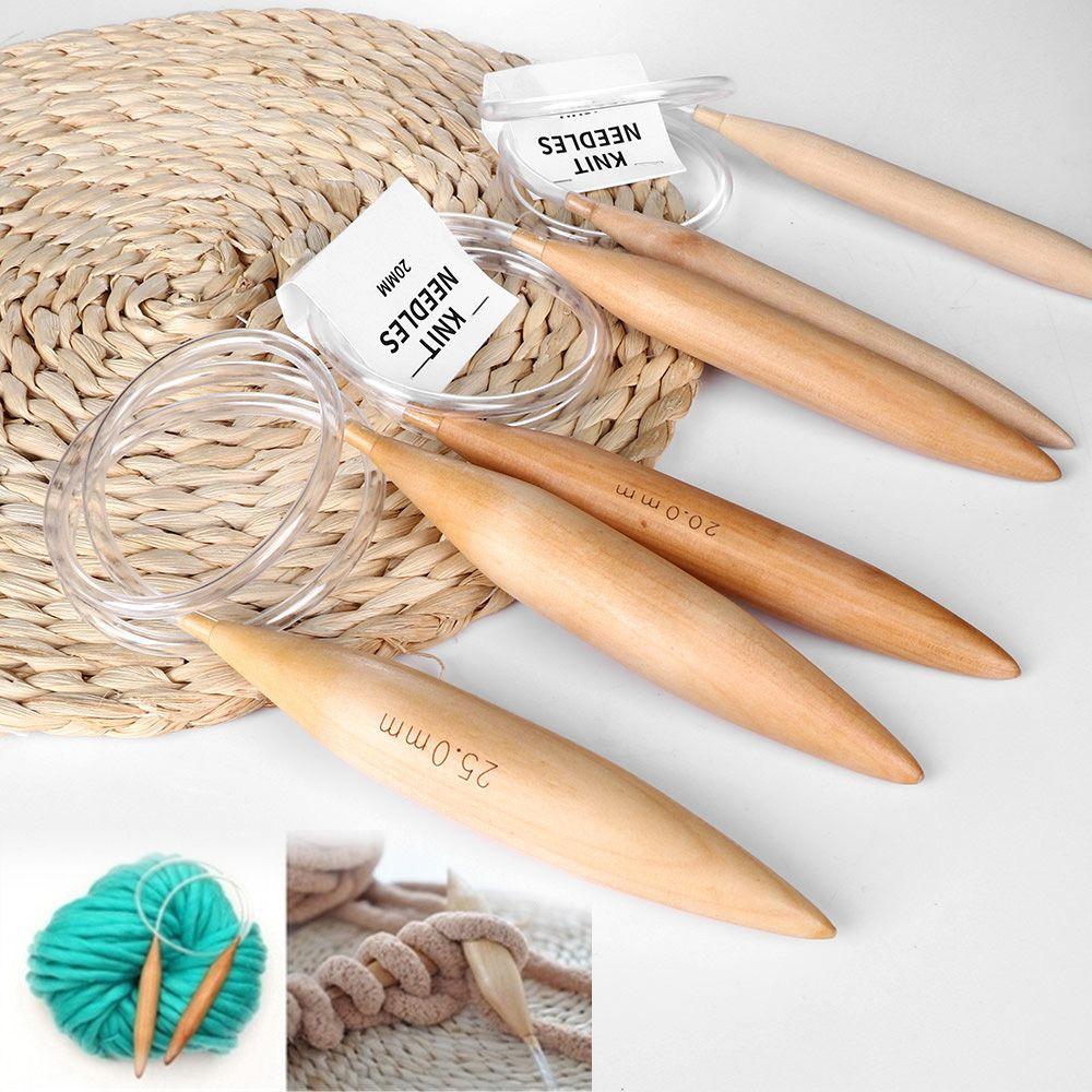 diy craft Bamboo Yarn Circular crochet hooks Braided ring needle knitting sewing tool